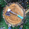 Man Made Co Old Henry Hatchet Forged Head with 14" American Hickory Handle. Includes Hand Crafted Leather Sheath, Made In the USA. Heirloom quality hand crafted goods.